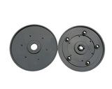 4" Black Plastic Spinner Lazy Susan Turntable Organizer for Spice Rack Table Cake Kitchen Pantry