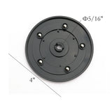 4" Black Plastic Spinner Lazy Susan Turntable Organizer for Spice Rack Table Cake Kitchen Pantry