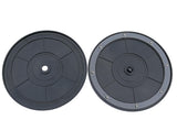 8" Black Plastic Spinner Lazy Susan Turntable Organizer for Spice Rack Table Cake Kitchen Pantry