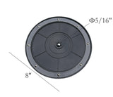 8" Black Plastic Spinner Lazy Susan Turntable Organizer for Spice Rack Table Cake Kitchen Pantry