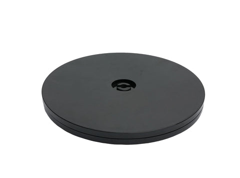 8" Black Plastic Spinner Lazy Susan Turntable Organizer for Spice Rack Table Cake Kitchen Pantry