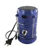 Rechargeable Camping Lantern Solar Flashlight Emergency Lantern with USB Power Bank Blue 16991