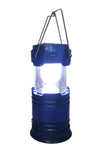 Rechargeable Camping Lantern Solar Flashlight Emergency Lantern with USB Power Bank Blue 16991
