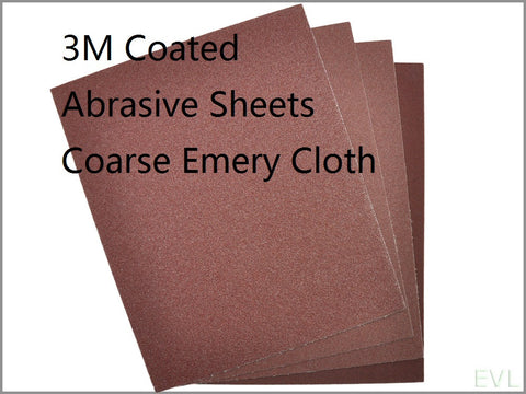 3M 02433 9" X 11" COARSE EMERY CLOTH PK 1/50 17032
