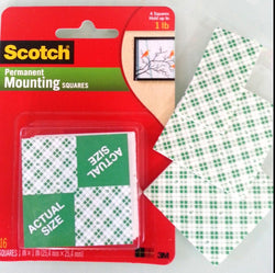 3M 111 1 X 1 MOUNTING SQUARES 17052
