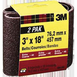 3M 9284NA 2 3 X 18 X COARSE SANDING BELTS 2PK 17077
