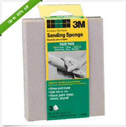 3M 905NA 4 1/2 X 5 1/2 X 3/16 FINE BULK THIN CONTOUR SAND SPONGE PK 1/24
