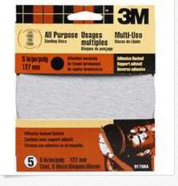 3M 9172ES 5 COARSE ADHESIVE BACKED DISC 5PK 17092