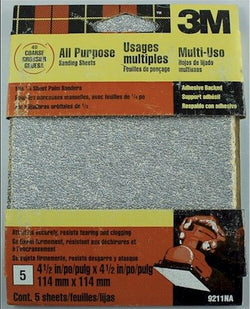 3M 53392 9211 COARSE ADHESIVE BACKED PALM SANDING SHEET 17093