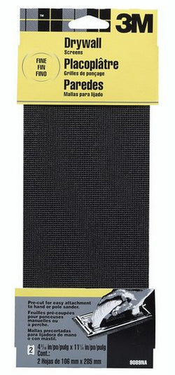 3M 9089NA 4 3/8 X 11 FINE DRYWALL SANDING SCREEN 2PK 17109