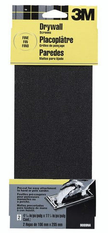 3M 9089NA 4-3/8" X 11" FINE DRYWALL SANDING SCREEN 2PK 17109