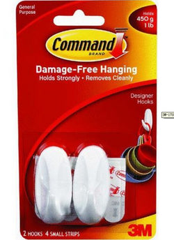 3M WHITE COMMAND DESIGNER HOOK 17117