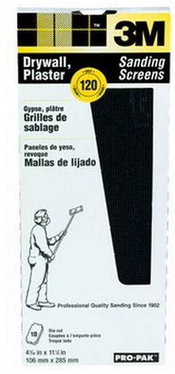 3M 99438 4 3/16 X 11 1/4 120 DRYWALL SANDING SCREENS 10PK 17163