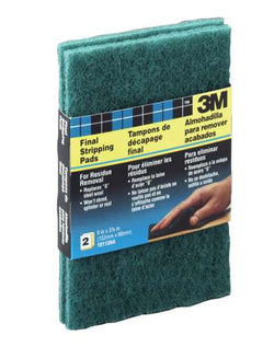 3M 10113NA 6 X 3 7/8 FINAL STRIPPING PADS FOR RESIDUE REMOVAL 2PK 17316