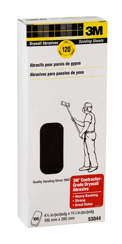 3M 53044 4 3/16 X 11 120D DRYWALL SANDING SHEET PK 1/100 17320