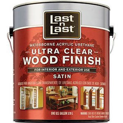ABSOLUTE 13101 1G SATIN ULTRA CLEAR LAST N LAST WATERBORNE WOOD FINISH 275 VOC