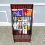 Literature Rack Brochure Leaflet Stand Floor Display Tourist Information Kiosk 1746 RED