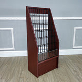 Literature Rack Brochure Leaflet Stand Floor Display Tourist Information Kiosk 1746 RED