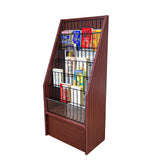 Literature Rack Brochure Leaflet Stand Floor Display Tourist Information Kiosk 1746 RED