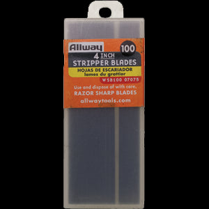 ALLWAY 07075 WSB100 4" BLADE FOR GTS   WPS SCRAPERS 100 PK 17483