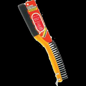 ALLWAY 12319 SB319 3 X 19 ROW WIRE BRUSH W/SCRAPER 1/ CARD 17554