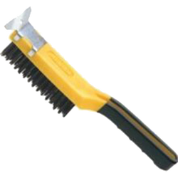 ALLWAY 12411 SB411 4 X 11 ROW WIRE BRUSH W/SCRAPER 1/ CARD 17555