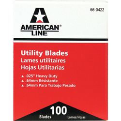 ASR 66 0422 .025 2 NOTCH HD UTILITY BLADE DISPENSER BOX 100PK 17589