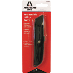 ASR 66 0437 BLACK METAL RETRACTABLE UTILITY KNIFE 17599