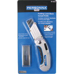 ASR 63 0222 FOLDING CARPET KNIFE WITH 6 BLADES 17609