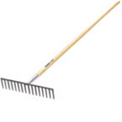 AMES 1880600 66" ROAD RAKE 16-TINE HD PONY WOOD HANDLE 17629