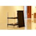 Foodservice Cart 330lbs Capaticy 3 Shelf Utility Cart Push Transfer Storage Tray Mobile Tool Bus