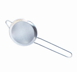 3" Fine Single Mesh Food Strainer, Flour, Pasta Noodles, Tea, Cocktails Sieve/Filter 18009
