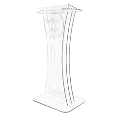 Clear Acrylic Lucite Podium Pulpit Lectern 1803 1+12152