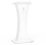Clear Acrylic Lucite Podium Pulpit Lectern 1803 1+1803CROSS