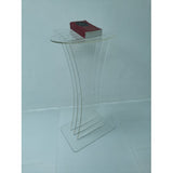 Podium, Clear Ghost Acrylic Pulpit, Lectern   1803 1 FULLY ASSEMBLED