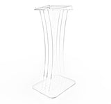 Podium, Clear Ghost Acrylic Pulpit, Lectern   1803 1 FULLY ASSEMBLED