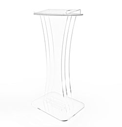 Podium, Clear Ghost Acrylic Pulpit, Lectern   1803 1 FULLY ASSEMBLED