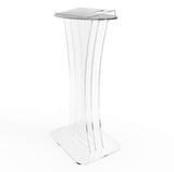 Podium, Clear Ghost Acrylic Pulpit, Lectern   1803 1 FULLY ASSEMBLED