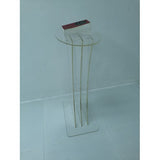 Podium, Clear Ghost Acrylic Pulpit, Lectern   1803 1 FULLY ASSEMBLED
