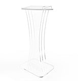 Podium, Clear Ghost Acrylic Pulpit, Lectern   1803 1 FULLY ASSEMBLED