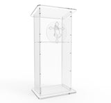 Clear Acrylic Lucite Podium Pulpit Lectern 45" Tall 1803-2+12152