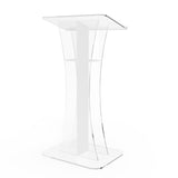 Podium Clear Ghost Acrylic w / White Cross1803 310 Easy Assembly Required