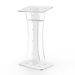 Plexiglass Acrylic Podium Clear Lectern Church Pulpit 1803 311 NEW