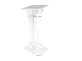 Plexiglass Acrylic Podium Clear Lectern Church Pulpit With Cross décor 1803 311+1803CROSS