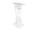 Plexiglass Acrylic Podium Clear Lectern Church Pulpit With Cross décor 1803 311+1803CROSS