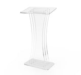 Podium Clear Ghost Acrylic Pulpit or Lectern   1803 3 SHIP FULLY ASSEMBLED