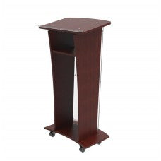 Podium, Clear Acrylic w/ wood frame Lectern Pulpit 1803-5