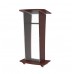 Podium, Clear Acrylic w/ wood frame Lectern Pulpit 1803-5