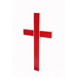 Premium Metal & Acrylic Cross LED Lighted Cross, Christian Lighted Church Sign, Perfect for Indoors & Outdoors 18101-RED