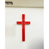 Premium Metal & Acrylic Cross LED Lighted Cross, Christian Lighted Church Sign, Perfect for Indoors & Outdoors 18101-RED